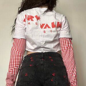 Airwalk Cropped Layered Tee